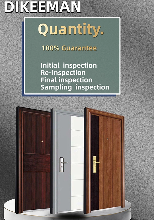 Safety Gate Wood Color Steel Security Door